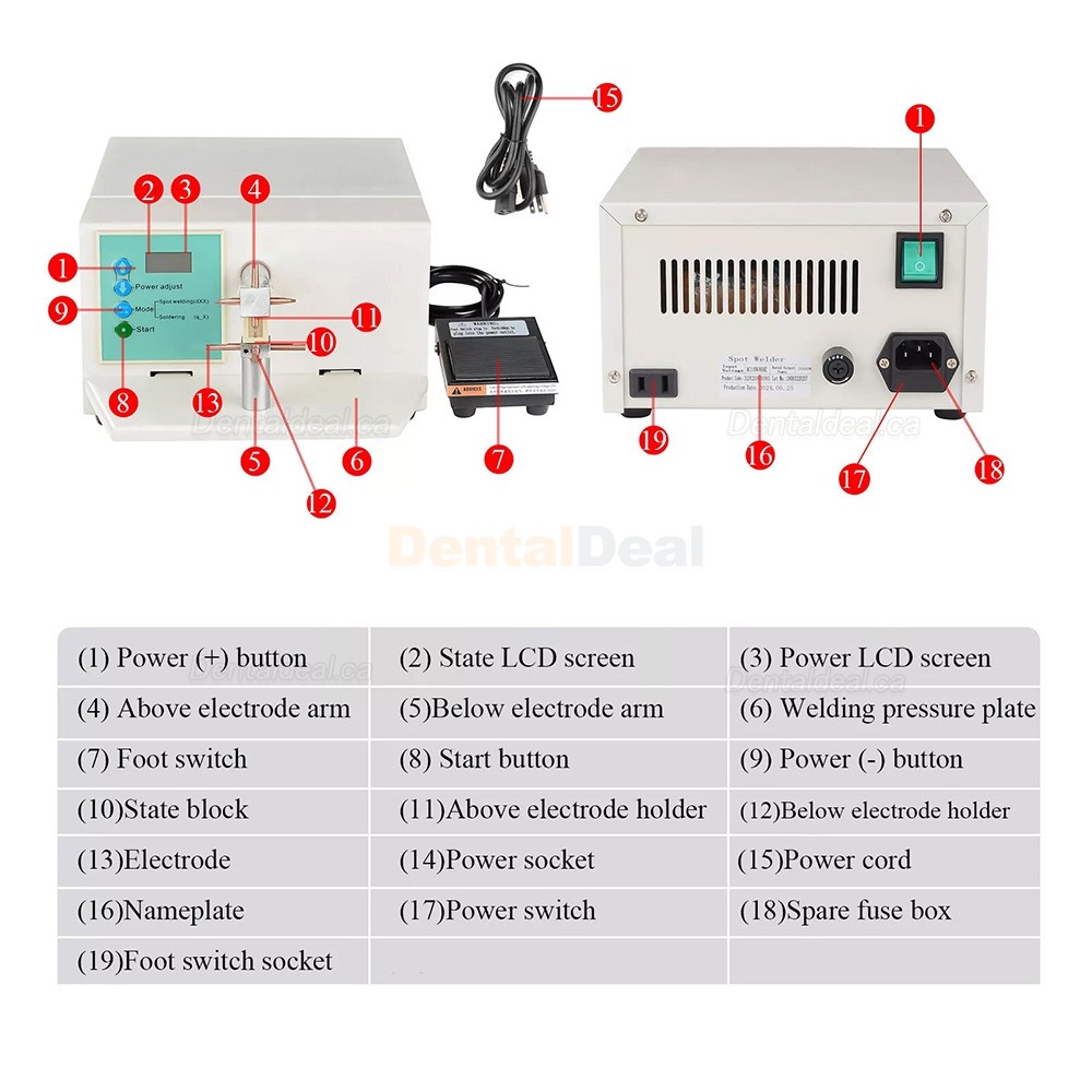 ZoneRay&reg; HL-WDI Dental Spot Welding Machine Orthodontic Spot Welder
